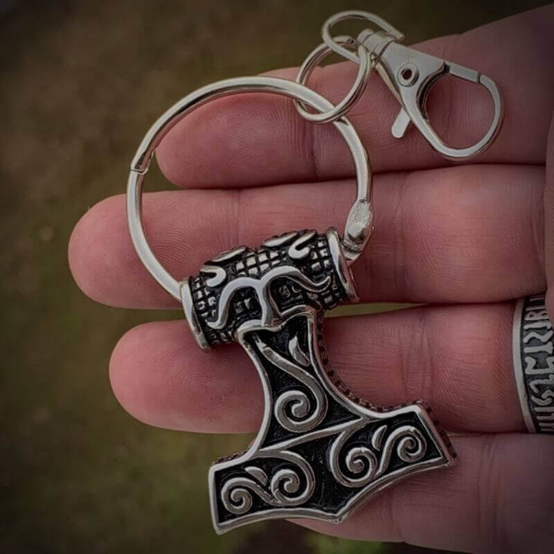 Thor's Hammer Keychain - God of War Game Merchandise