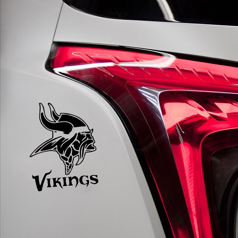 Minnesota Vikings Horns Mirrored Vinyl Decals / Sticker (Set of 2) 