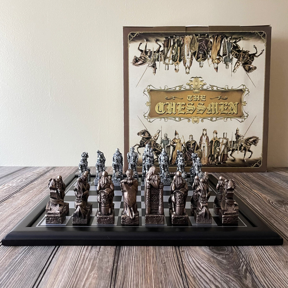 VIKING STYLE CHESS SET in 2023  Chess board, Strategy board games, Wooden  board games