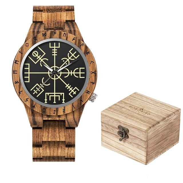 Viking wooden outlet watch