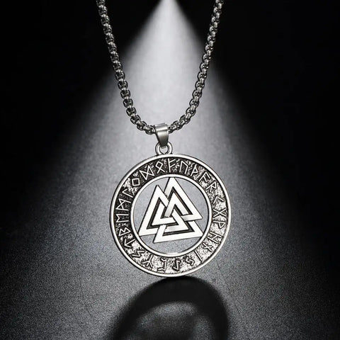 Valknut Viking Rope Necklace