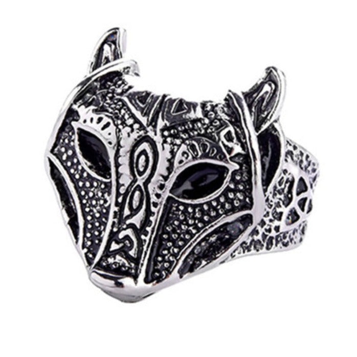 Norse Wolf Adjustable Ring