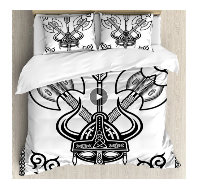 VIKING BED SET - DOUBLE AXE