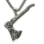 Nordic Double-Sided Viking Axe Necklace