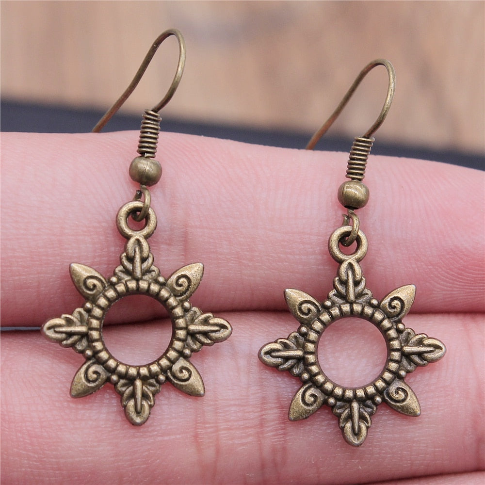 Kolovrat Sun Dangle Earrings