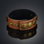 Celtic Viking Leather Wrap Bracelet