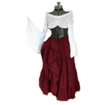 Vintage Off Shoulder Medieval Viking Dresses