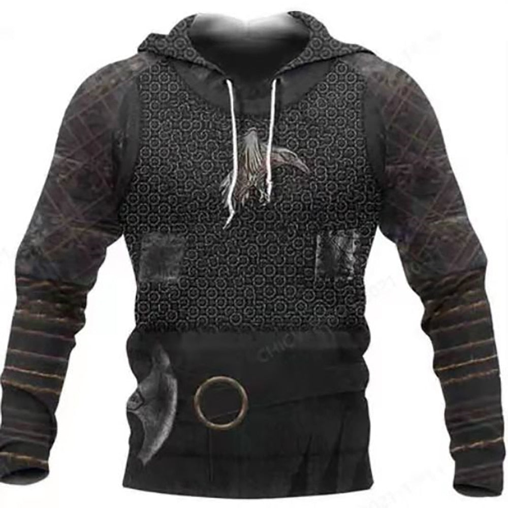 Chainmail print hoodie hot sale