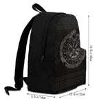 Vegvisir With Ouroboros Large Capacity Viking Backpack