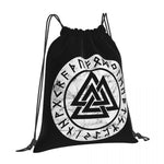 Valknut Viking Drawstring Bag