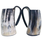 DRINKING HORN MUG POLISHED - viking drinking horn