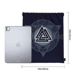 Valknut Viking Drawstring Bag