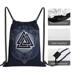 Valknut Viking Drawstring Bag