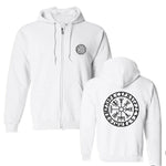 Vegvisir Zip Up Viking Hoodie