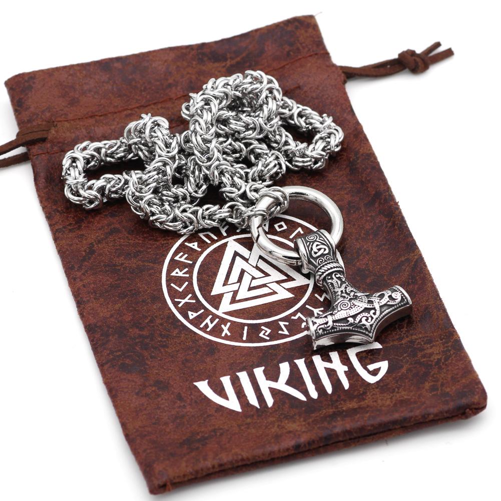 King Chain With Mjolnir Pendant