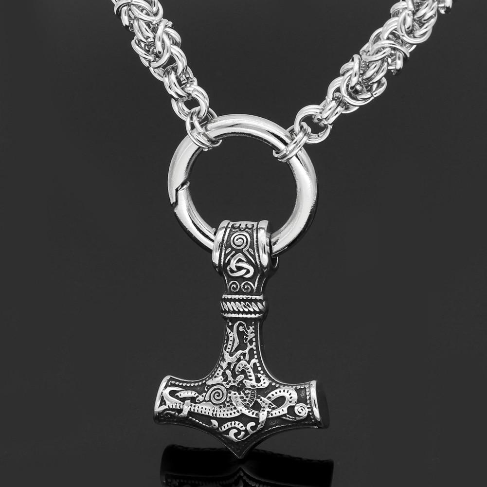 King Chain With Mjolnir Pendant