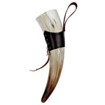 NATURAL VIKING DRINKING HORN WITH STAND - 100003290