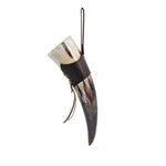 NATURAL VIKING DRINKING HORN WITH STAND - SE715 with case / 301-400ml - 100003290