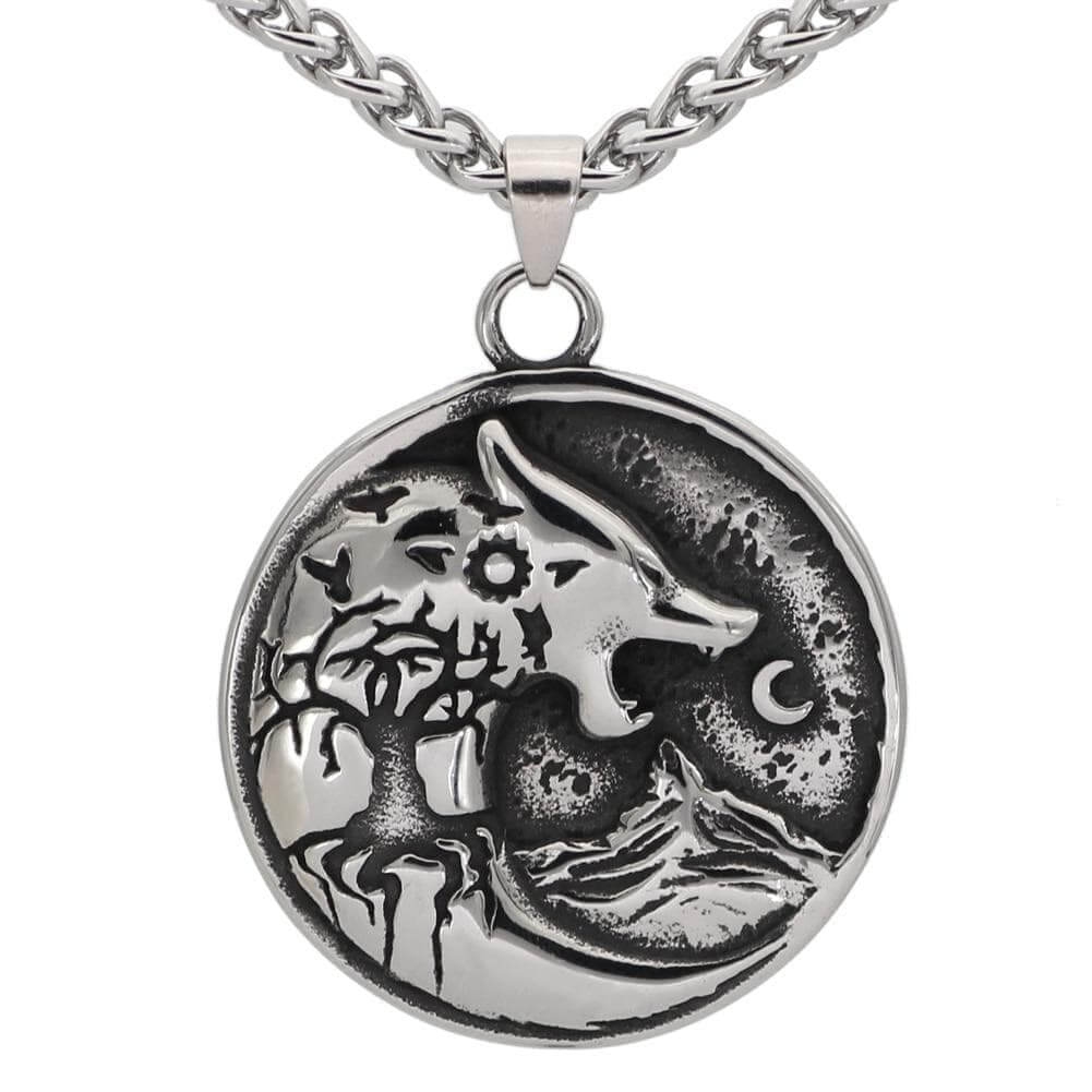 Fenrir Swallowing Sun Necklace