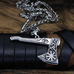 Nordic Double-Sided Viking Axe Necklace