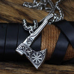 Nordic Double-Sided Viking Axe Necklace