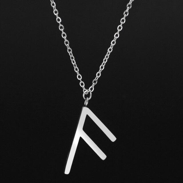 Viking Runes Alphabet Necklace