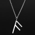 Viking Runes Alphabet Necklace