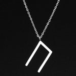 Viking Runes Alphabet Necklace