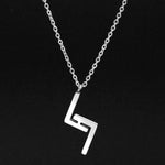 Viking Runes Alphabet Necklace