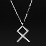 Viking Runes Alphabet Necklace