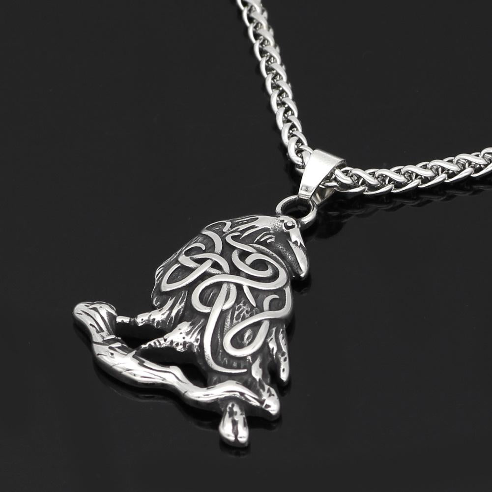 Viking Raven Necklace