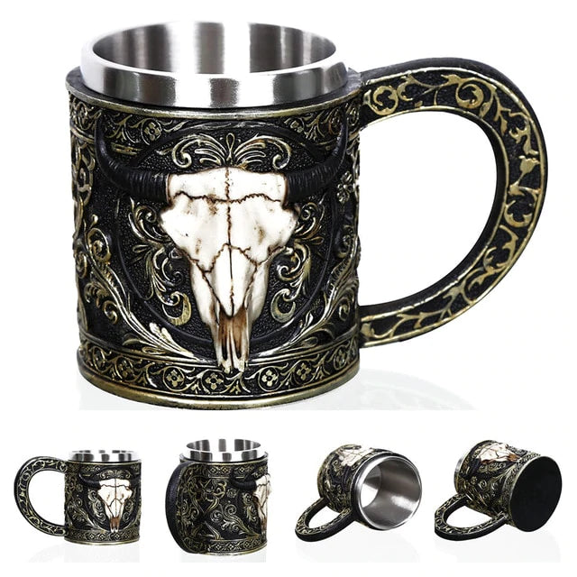 VIKING SKULL MUG