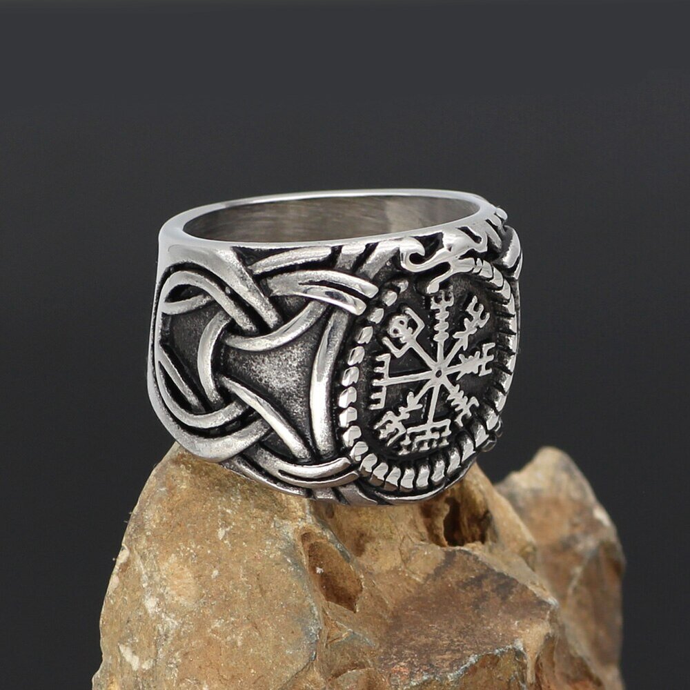 Vegvisir Celtic Knot Ring | Viking-Store