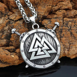 Valknut Shield Necklace