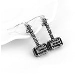 VIKING EARRINGS - THOR HAMMER - earrings