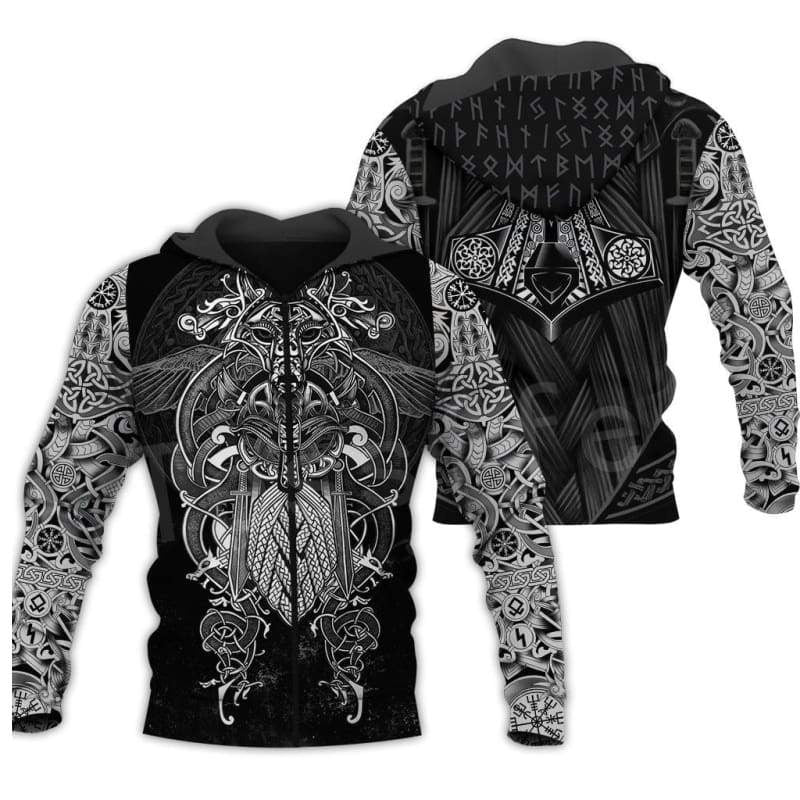 Viking Hoodie with Norse Tattoos inspiration | Viking-Store