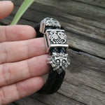 Odin "The AllFather" Viking Leather Bracelet