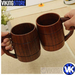 WOOD BEER MUG 400ML - beer mug